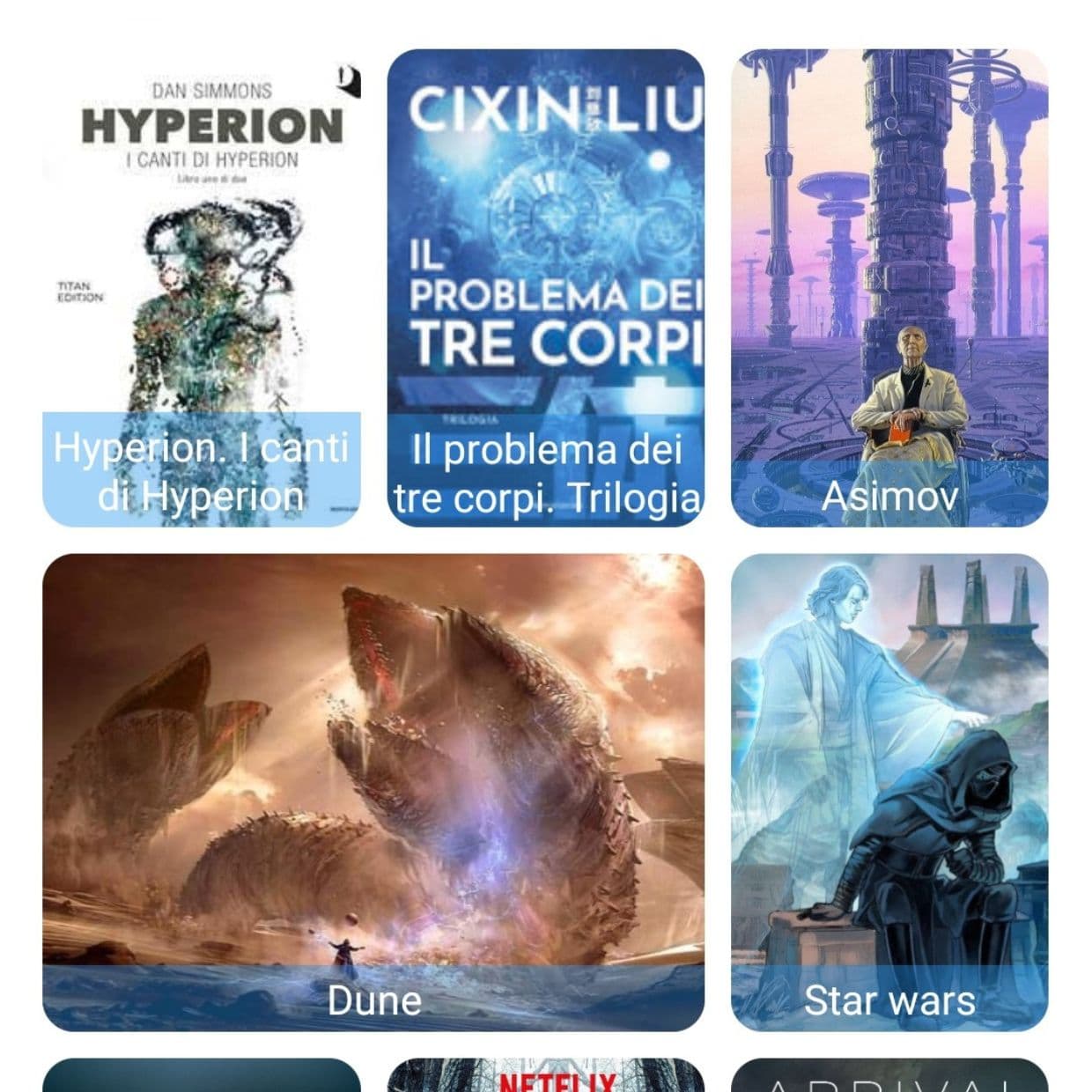 Biblion organization feature